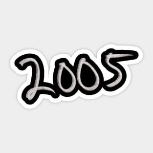 Hand Drawn 2005 Sticker